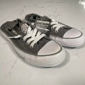 Converse All Star Shoreline Slip On Sneakers Women's Gray Canvas Shoes Size 7